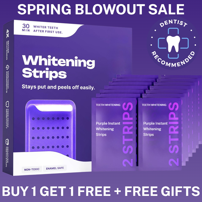 SmileyStrips - Purple Teeth Whitening Strips
